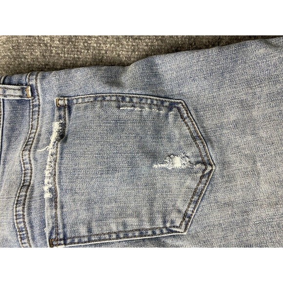 Kut Jean Shorts Womens 12 Light Blue Cutoff Distressed Denim Faded High Rise 90s - Picture 12 of 13